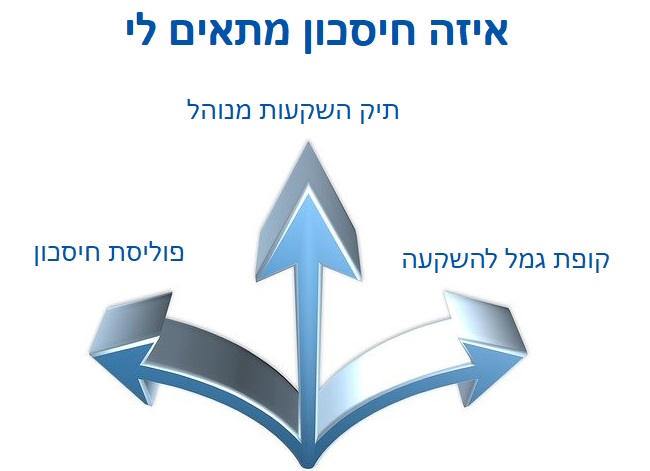 איך תבחרו חיסכון לפי הצרכים שלכם